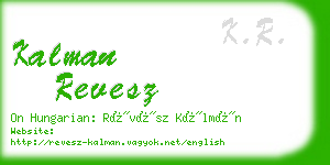 kalman revesz business card